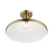 Livex Lighting - 40950-01 - One Light Semi-Flush Mount - Geneva - Antique Brass