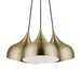 Livex Lighting - 40983-01 - Three Light Pendant - Amador - Antique Brass