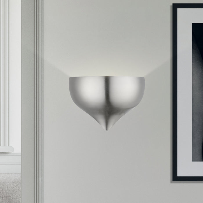 Livex Lighting - 40987-91 - One Light Wall Sconce - Amador - Brushed Nickel