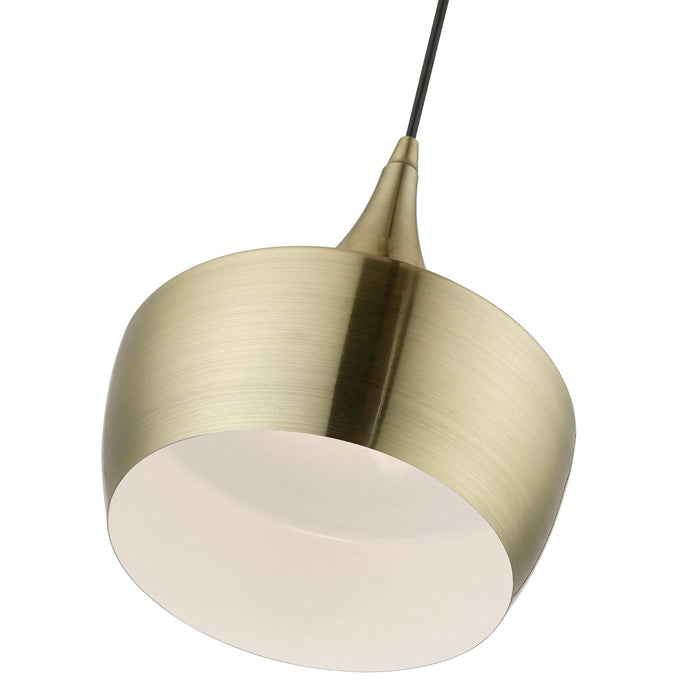 Livex Lighting - 40991-01 - One Light Pendant - Waldorf - Antique Brass