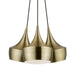 Livex Lighting - 40993-01 - Three Light Pendant - Waldorf - Antique Brass