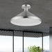 Livex Lighting - 41020-66 - One Light Semi-Flush Mount - Geneva - Brushed Aluminum