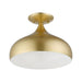 Livex Lighting - 41050-33 - One Light Semi-Flush Mount - Amador - Soft Gold
