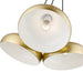 Livex Lighting - 41053-33 - Three Light Pendant - Amador - Soft Gold w/ Polished Brasss