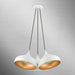 Livex Lighting - 41053-69 - Three Light Pendant - Amador - Shiny White w/ Polished Chromes