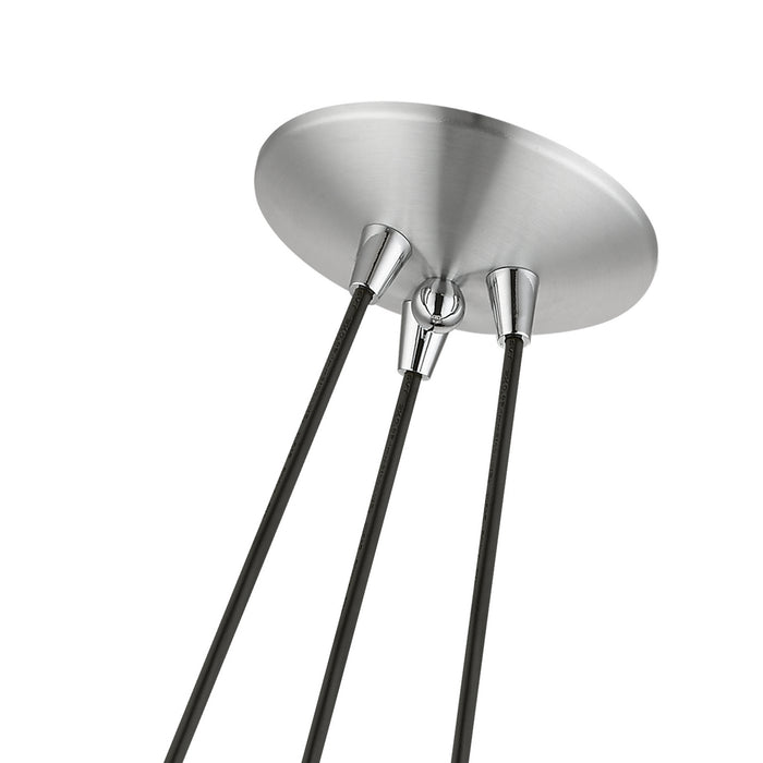 Livex Lighting - 41083-66 - Three Light Pendant - Waldorf - Brushed Aluminum