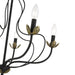 Livex Lighting - 42905-04 - Five Light Chandelier - Katarina - Black w/ Antique Brasss