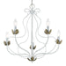 Livex Lighting - 42905-60 - Five Light Chandelier - Katarina - Antique White w/ Antique Brasss