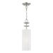 Livex Lighting - 42981-91 - One Light Mini Pendant - Brookdale - Brushed Nickel