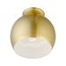 Livex Lighting - 43390-33 - One Light Semi-Flush Mount - Piedmont - Soft Gold