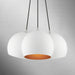 Livex Lighting - 43393-03 - Three Light Pendant - Piedmont - White w/ Brushed Nickels