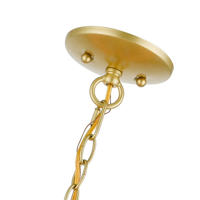 Livex Lighting - 45125-33 - Five Light Pendant - Winchester - Soft Gold