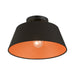 Livex Lighting - 51357-04 - One Light Semi-Flush Mount - Palma - Black