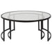 Uttermost - 25190 - Nesting Coffee Tables S/2 - Rhea - Satin Black
