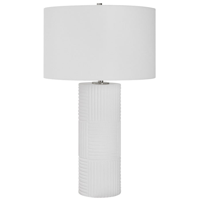 Uttermost - 30068 - One Light Table Lamp - Patchwork - Brushed Nickel