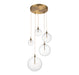 Meridian - M10099NB - LED Pendant - Natural Brass