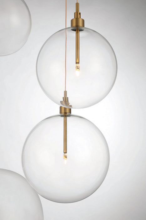 Meridian - M10099NB - LED Pendant - Natural Brass