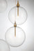 Meridian - M10099NB - LED Pendant - Natural Brass