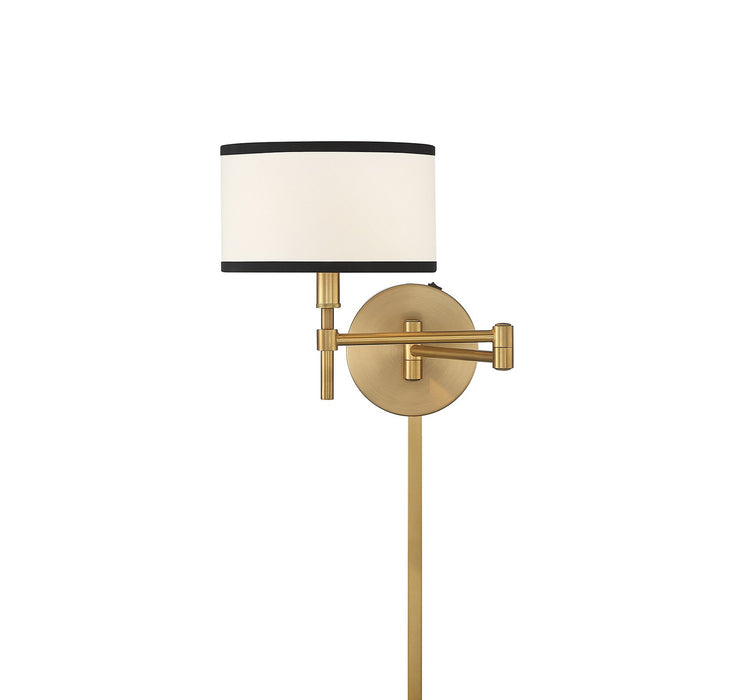 Meridian - M90082NB - One Light Wall Sconce - Natural Brass