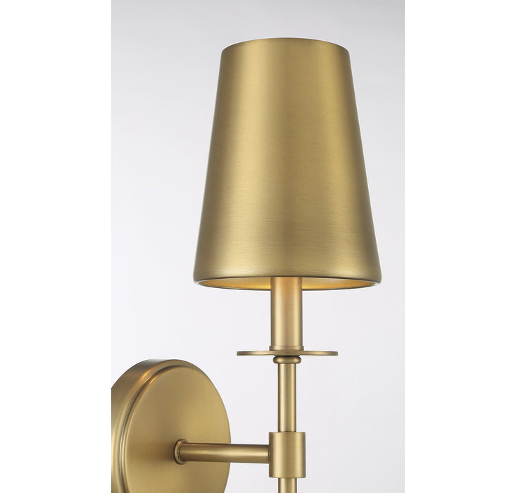 Meridian - M90084NB - One Light Wall Sconce - Natural Brass