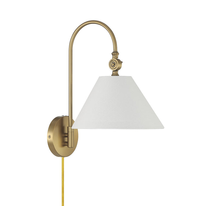 Meridian - M90085NB - One Light Wall Sconce - Natural Brass