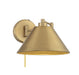 Meridian - M90086NB - One Light Wall Sconce - Natural Brass