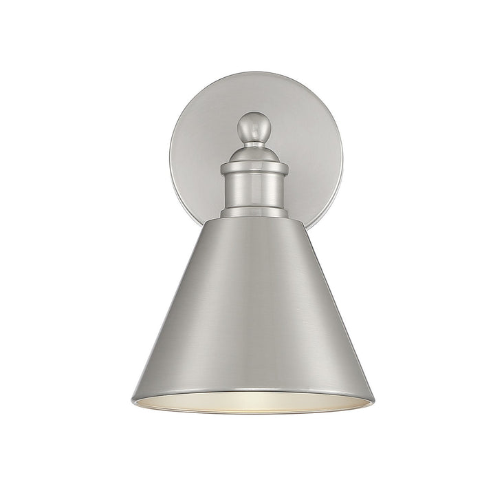 Meridian - M90087BN - One Light Wall Sconce - Brushed Nickel