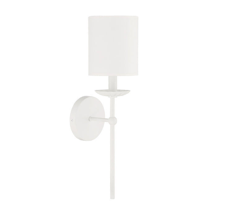 Meridian - M90079WH - One Light Wall Sconce - White