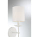 Meridian - M90079WH - One Light Wall Sconce - White