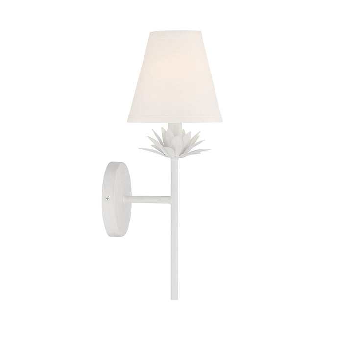 Meridian - M90077WH - One Light Wall Sconce - White