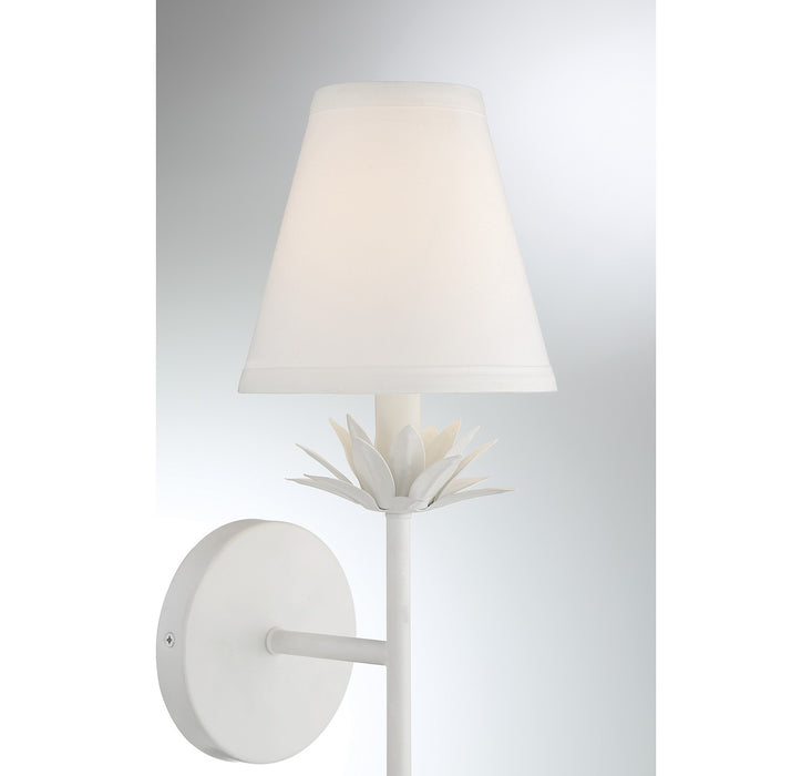 Meridian - M90077WH - One Light Wall Sconce - White