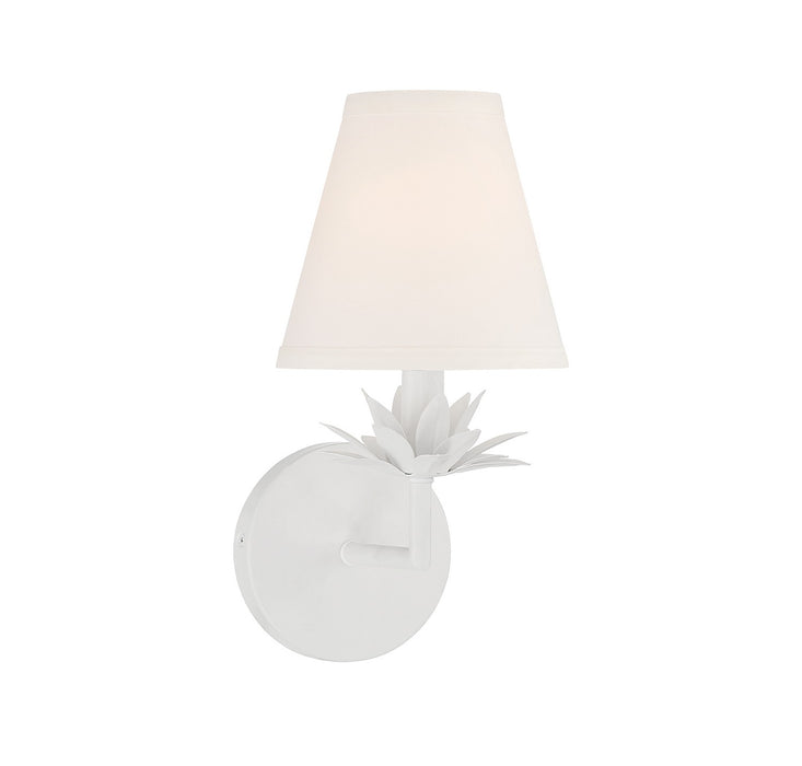 Meridian - M90078WH - One Light Wall Sconce - White