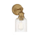 Meridian - M90083NB - One Light Wall Sconce - Natural Brass