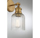 Meridian - M90083NB - One Light Wall Sconce - Natural Brass