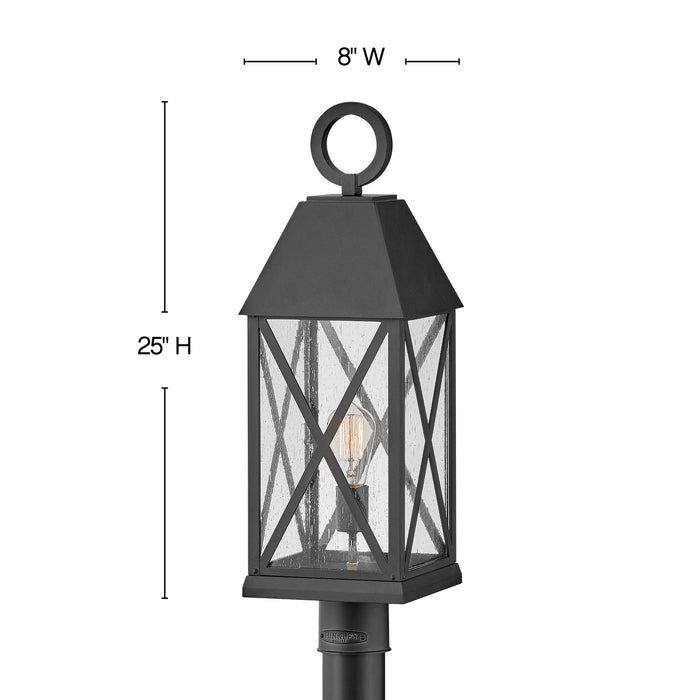 Hinkley - 23301MB - One Light Post Top or Pier Mount Lantern - Briar - Museum Black