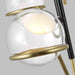 Tech Lighting - 700TDCRBY3BNB-LED927 - LED Pendant - Crosby - Glossy Black/Natural Brass