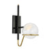 Tech Lighting - 700WSCRBY18BNB-LED927 - LED Wall Sconce - Crosby - Glossy Black/Natural Brass