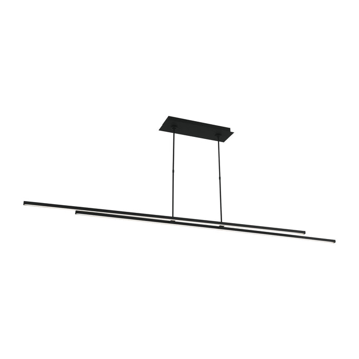 Tech Lighting - 700LSSTG284B-LED927-277 - LED Linear Suspension - Stagger - Nightshade Black