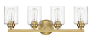 Craftmade - 50504-SB - Four Light Vanity - Bolden - Satin Brass