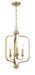 Craftmade - 50533-SB - Three Light Foyer Pendant - Bolden - Satin Brass