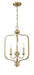 Craftmade - 50533-SB - Three Light Foyer Pendant - Bolden - Satin Brass