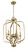 Craftmade - 50536-SB - Six Light Foyer Chandelier - Bolden - Satin Brass