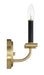Craftmade - 54861-FBSB - One Light Wall Sconce - Stanza - Flat Black/Satin Brass