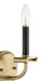 Craftmade - 54861-FBSB - One Light Wall Sconce - Stanza - Flat Black/Satin Brass
