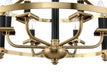 Craftmade - 54896-FBSB - Six Light Pendant - Stanza - Flat Black/Satin Brass