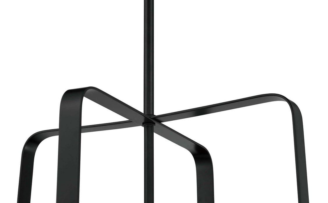 Craftmade - 56034-FB - Four Light Foyer Pendant - Stowe - Flat Black