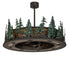 Meyda Tiffany - 247515 - 20 Light Chandel-Air - Tall Pines - Wrought Iron