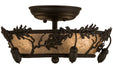 Meyda Tiffany - 250665 - Two Light Flushmount - Oak Leaf & Acorn - Oil Rubbed Bronze