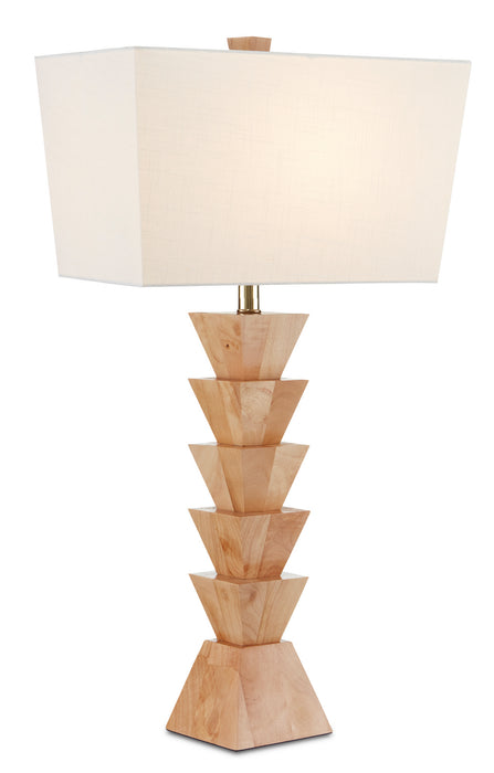 Currey and Company - 6000-0777 - One Light Table Lamp - Natural Wood
