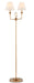 Currey and Company - 8000-0109 - Two Light Floor Lamp - Brass